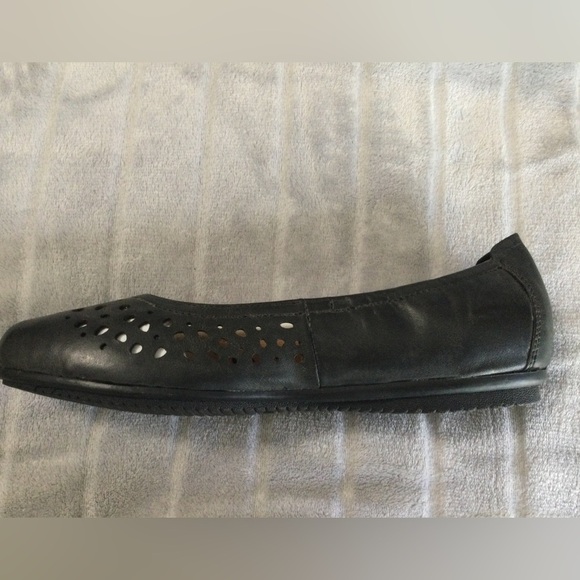 Josef Seibel Pippa 29 Black Nesty Oil Leather Ballet Flats EU 41 US 10 to 10.5 - Picture 10 of 13